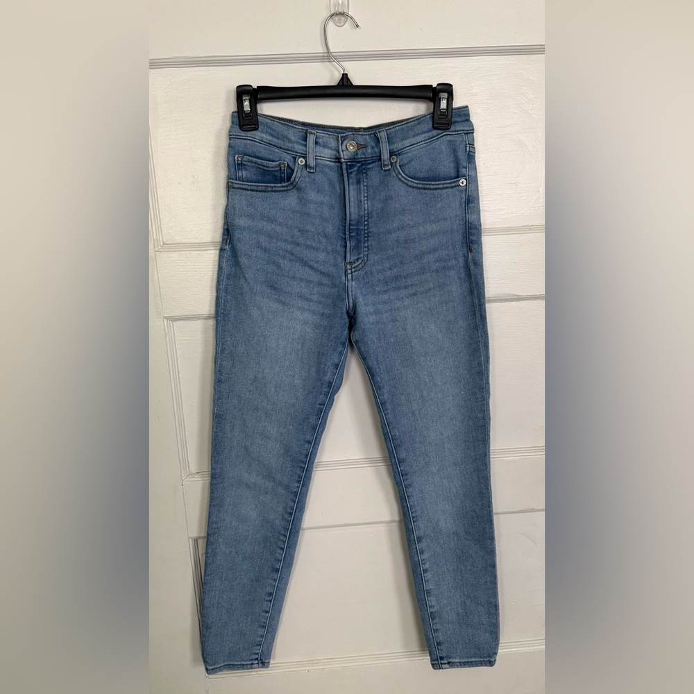 Express Cropped Skinny High Rise Jeans